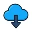Cloud or download arrow